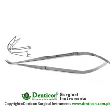 Micro Vascular Scissors Extra Delicate Blades - Angled 125° Stainless Steel, 16.5 cm - 6 1/2"